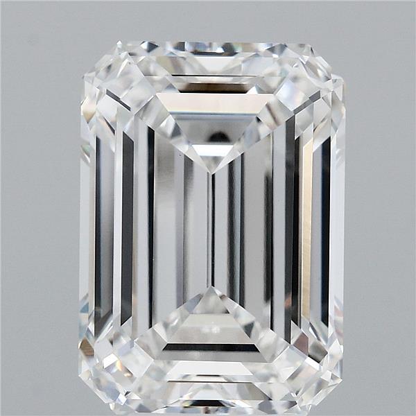 7.20 Carat Emerald Lab Grown Diamond, Excellent Polish, F Color, VS1 Clarity