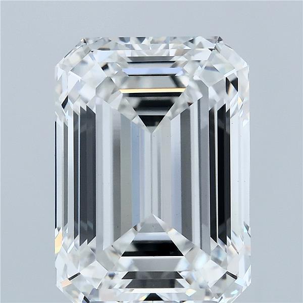 7.23 Carat Emerald Lab Grown Diamond, Excellent Polish, F Color, VS1 Clarity