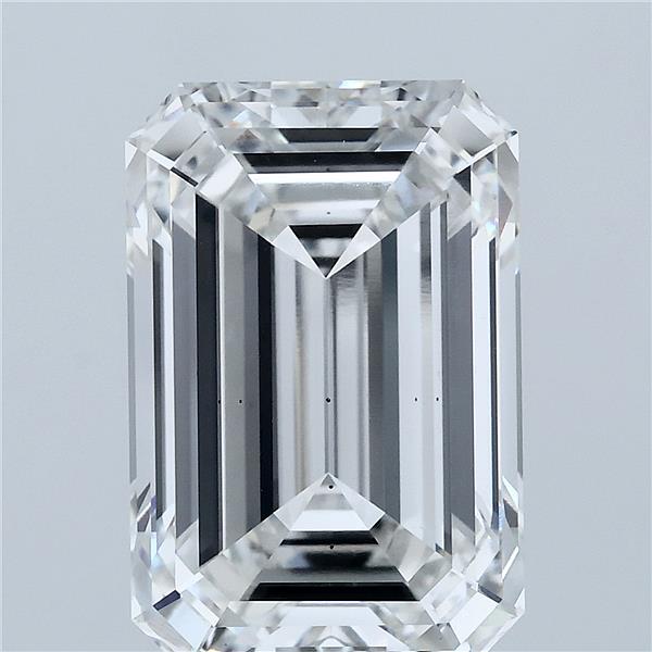 7.35 Carat Emerald Lab Grown Diamond, Excellent Polish, F Color, VS2 Clarity