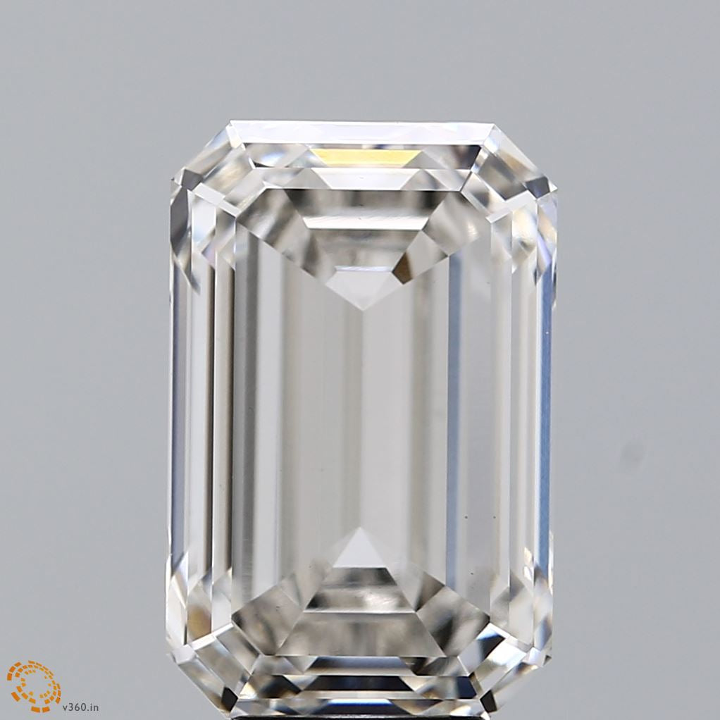 8.02 Carat Emerald Lab Grown Diamond, Excellent Polish, H Color, VS1 Clarity