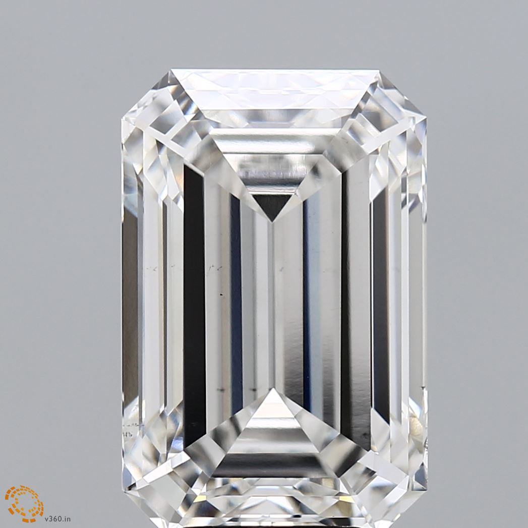 8.51 Carat Emerald Lab Grown Diamond, Excellent Polish, G Color, VS2 Clarity