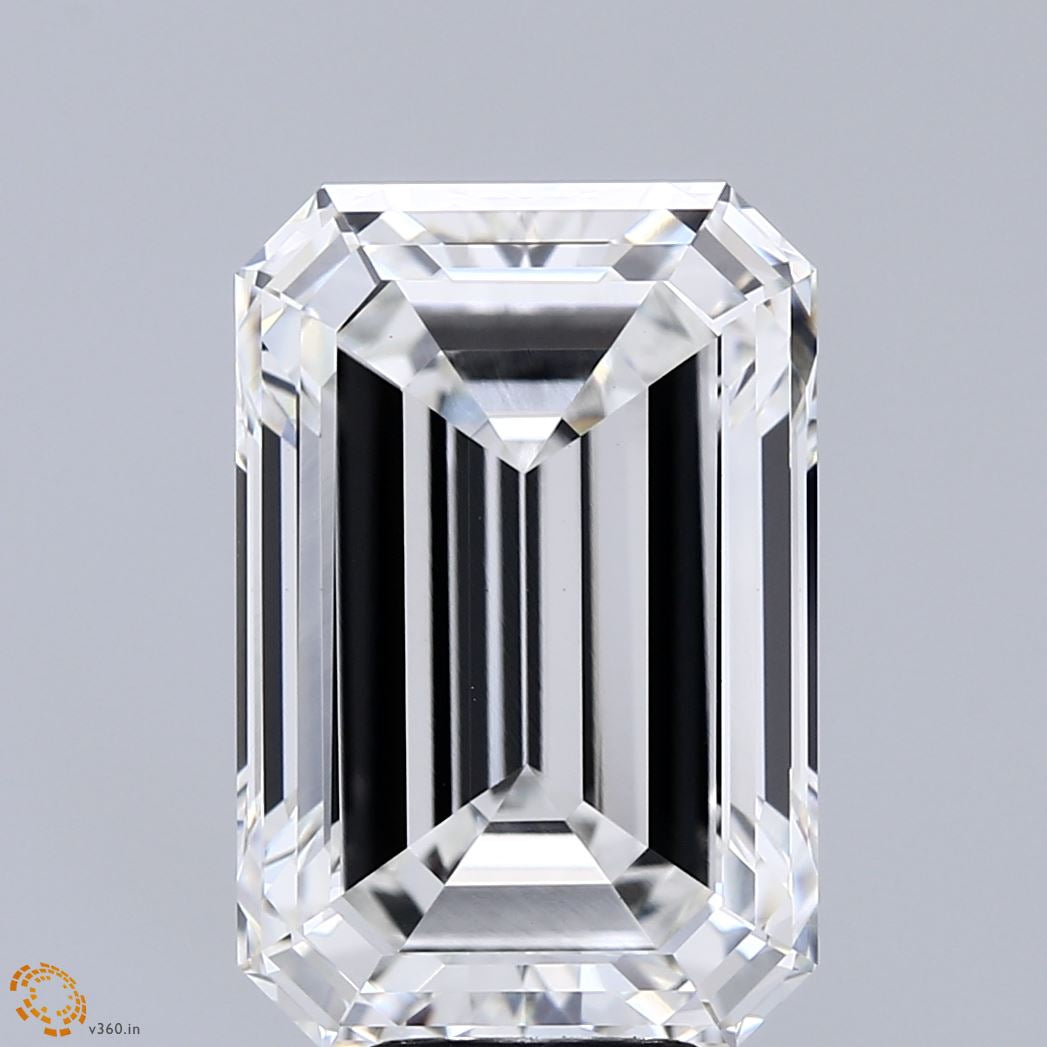 8.59 Carat Emerald Lab Grown Diamond, Excellent Polish, G Color, VVS2 Clarity