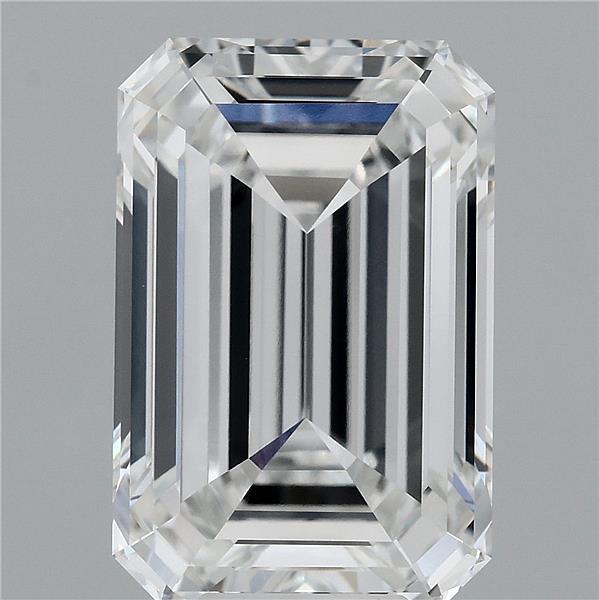 8.62 Carat Emerald Lab Grown Diamond, Excellent Polish, F Color, VVS2 Clarity