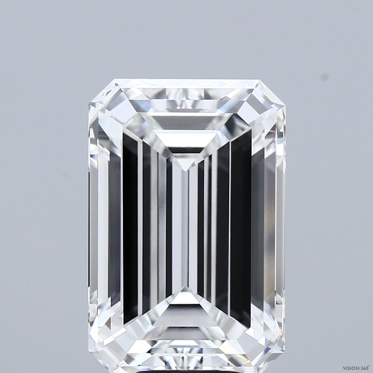 9.15 Carat Emerald Lab Grown Diamond, Excellent Polish, F Color, VVS2 Clarity