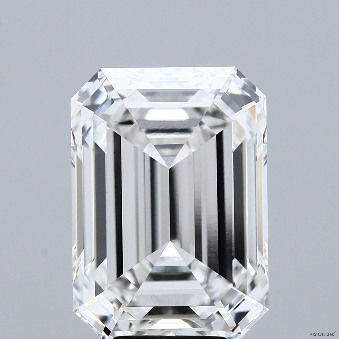 9.33 Carat Emerald Lab Grown Diamond, Excellent Polish, F Color, VVS2 Clarity