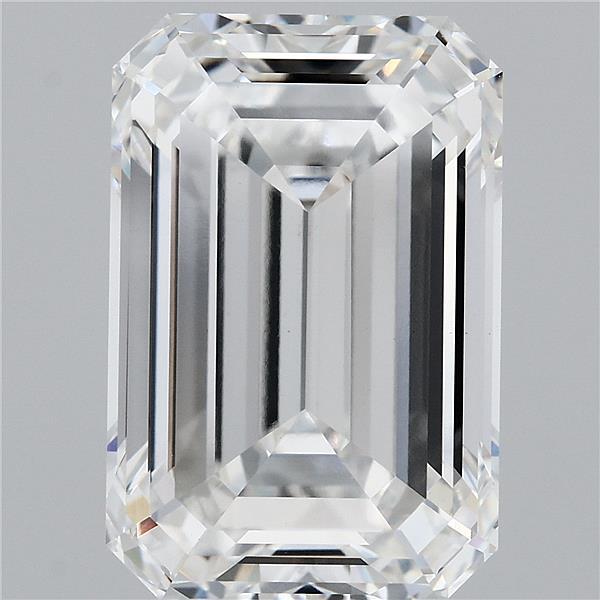 9.33 Carat Emerald Lab Grown Diamond, Excellent Polish, F Color, VVS2 Clarity
