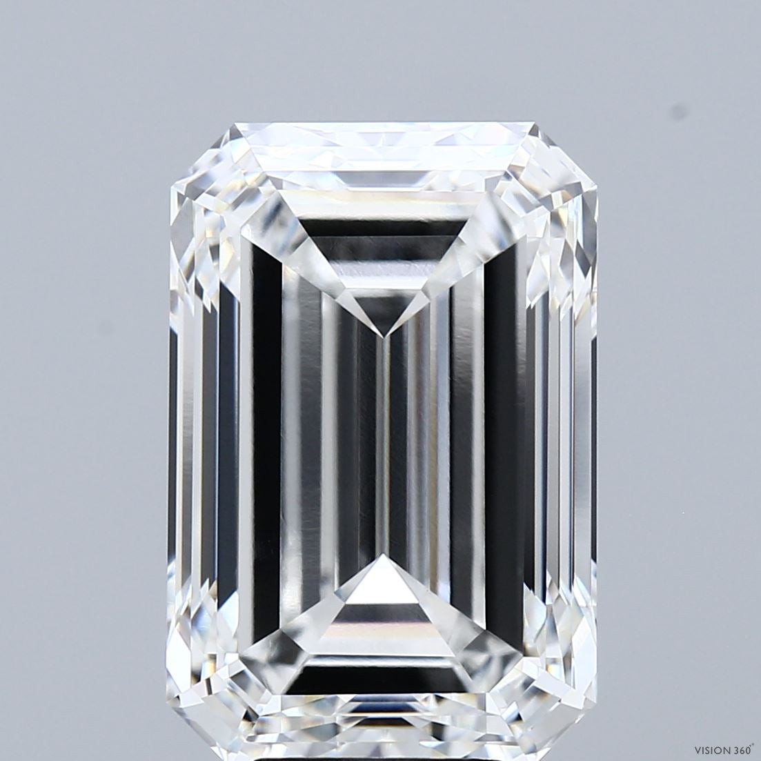 9.61 Carat Emerald Lab Grown Diamond, Excellent Polish, F Color, VVS2 Clarity