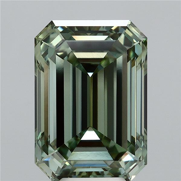 8.29 Carat Emerald Lab Grown Diamond, Fancy Vivid Green Color, VVS2 Clarity