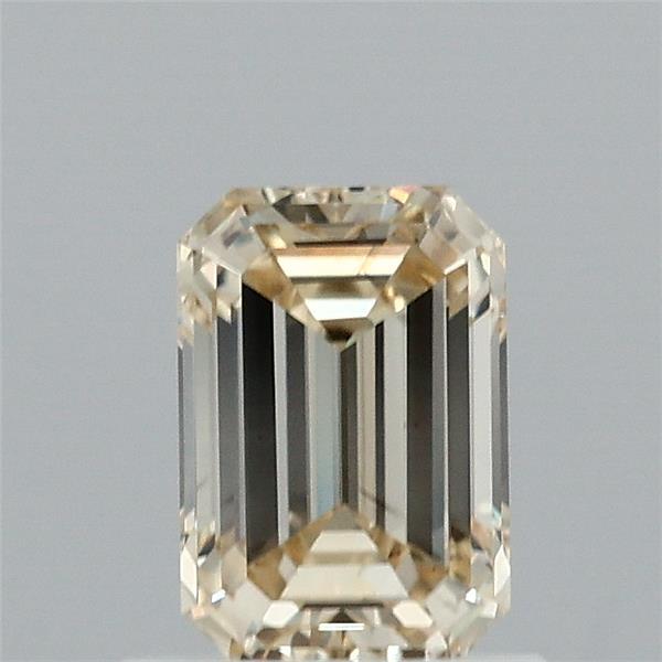 0.94 Carat Emerald Lab Grown Diamond, Fancy Light Yellow Color, VS2 Clarity