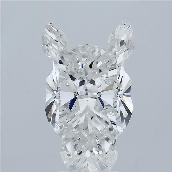 4.11 Carat Freeform Lab Grown Diamond, Excellent Polish, E Color, VS2 Clarity