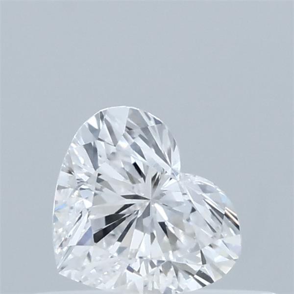 0.33 Carat Heart Lab Grown Diamond, Very Good Polish, D Color, VVS2 Clarity