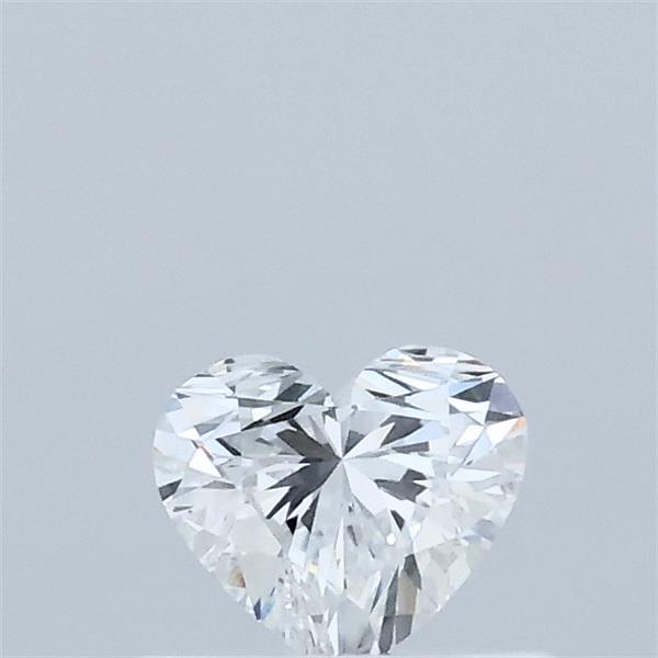 0.34 Carat Heart Lab Grown Diamond, Very Good Polish, D Color, VVS1 Clarity