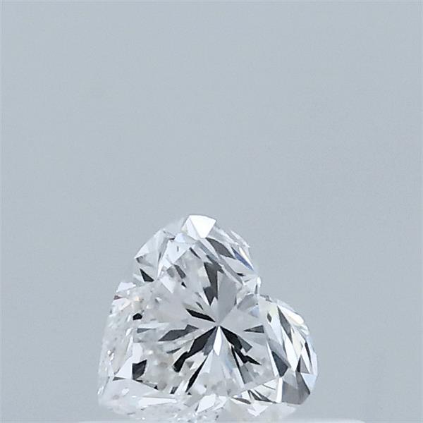 0.34 Carat Heart Lab Grown Diamond, Very Good Polish, D Color, VVS2 Clarity