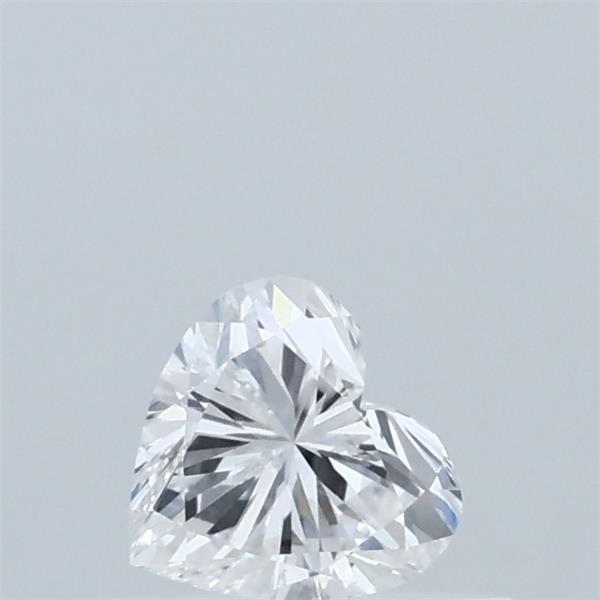0.35 Carat Heart Lab Grown Diamond, Very Good Polish, D Color, VVS2 Clarity
