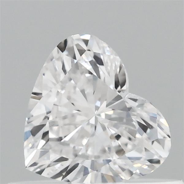 0.37 Carat Heart Lab Grown Diamond, Very Good Polish, D Color, VVS2 Clarity