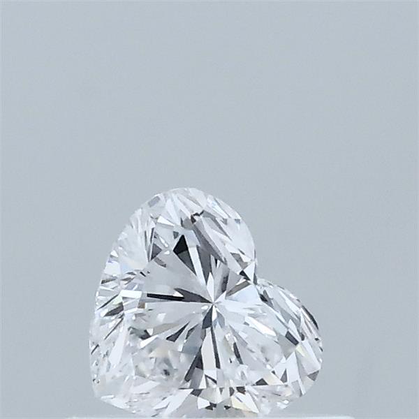 0.40 Carat Heart Lab Grown Diamond, Very Good Polish, D Color, VVS2 Clarity