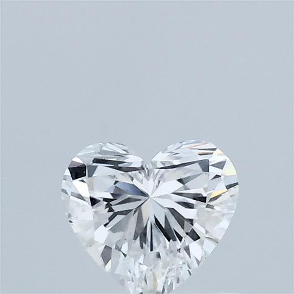 0.42 Carat Heart Lab Grown Diamond, Very Good Polish, D Color, VVS2 Clarity