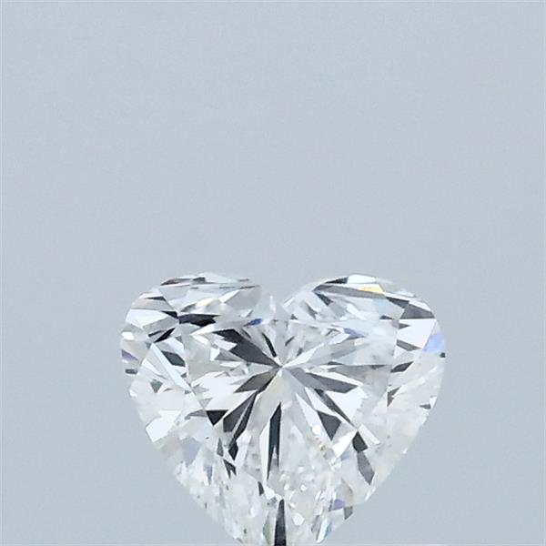0.42 Carat Heart Lab Grown Diamond, Very Good Polish, E Color, VS1 Clarity