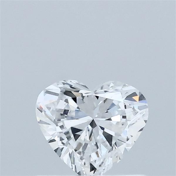 0.47 Carat Heart Lab Grown Diamond, Very Good Polish, D Color, VVS2 Clarity