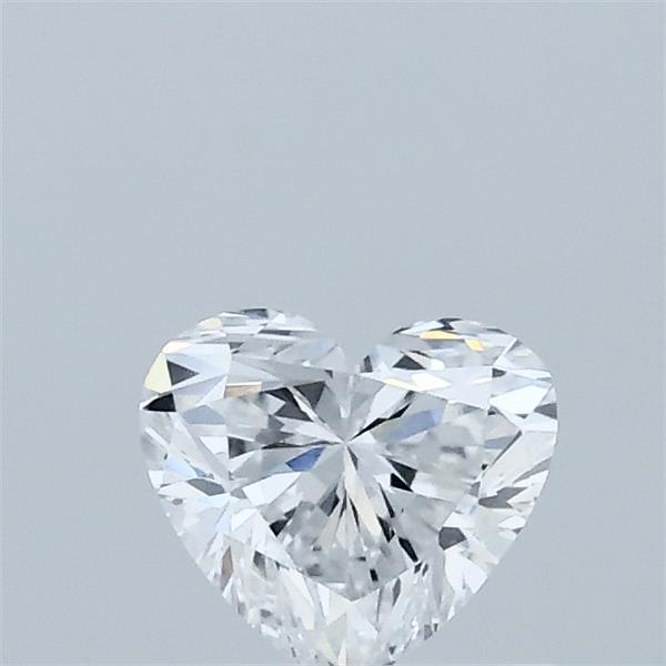 0.49 Carat Heart Lab Grown Diamond, Very Good Polish, D Color, VS1 Clarity