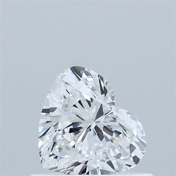 0.50 Carat Heart Lab Grown Diamond, Very Good Polish, D Color, VVS2 Clarity