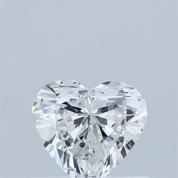 0.50 Carat Heart Lab Grown Diamond, Very Good Polish, E Color, VVS1 Clarity