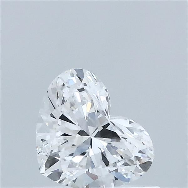 0.52 Carat Heart Lab Grown Diamond, Very Good Polish, D Color, VS1 Clarity
