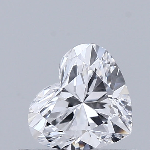 0.53 Carat Heart Lab Grown Diamond, Very Good Polish, D Color, VS1 Clarity