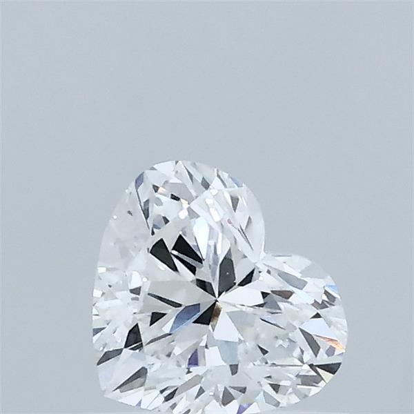 0.53 Carat Heart Lab Grown Diamond, Very Good Polish, D Color, VVS2 Clarity