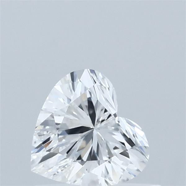0.53 Carat Heart Lab Grown Diamond, Very Good Polish, D Color, VVS2 Clarity