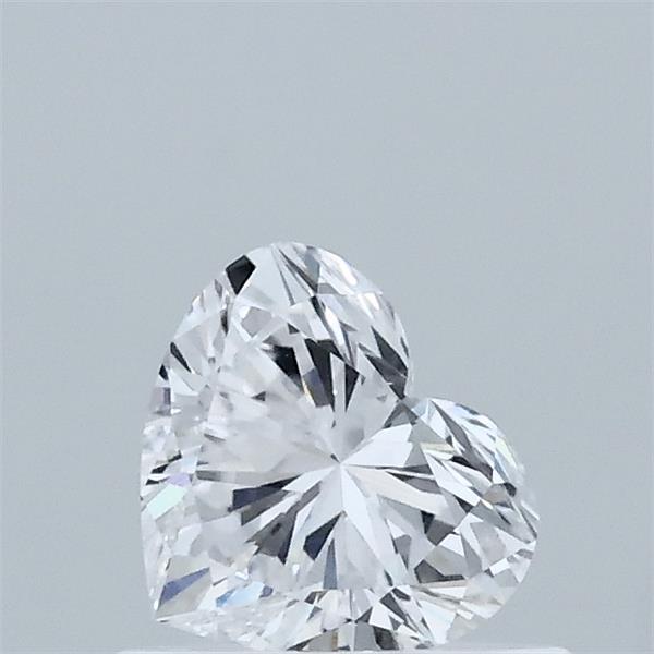 0.54 Carat Heart Lab Grown Diamond, Very Good Polish, D Color, VVS2 Clarity
