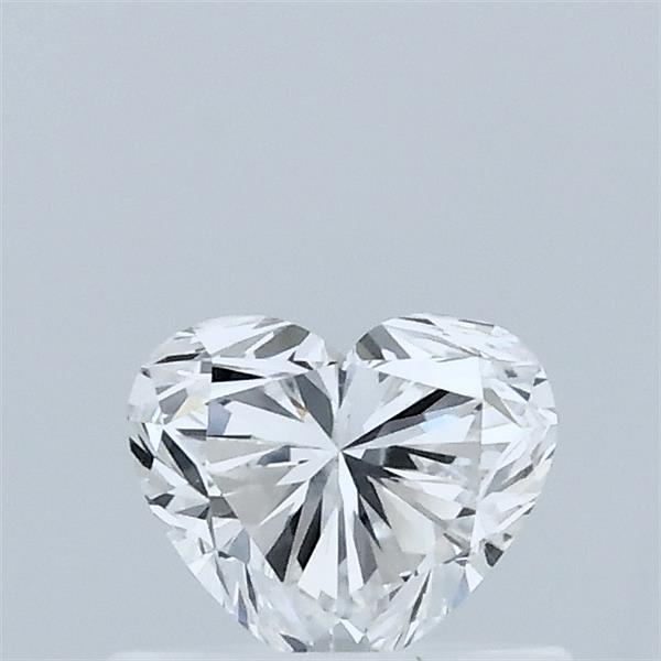 0.55 Carat Heart Lab Grown Diamond, Very Good Polish, E Color, VVS2 Clarity