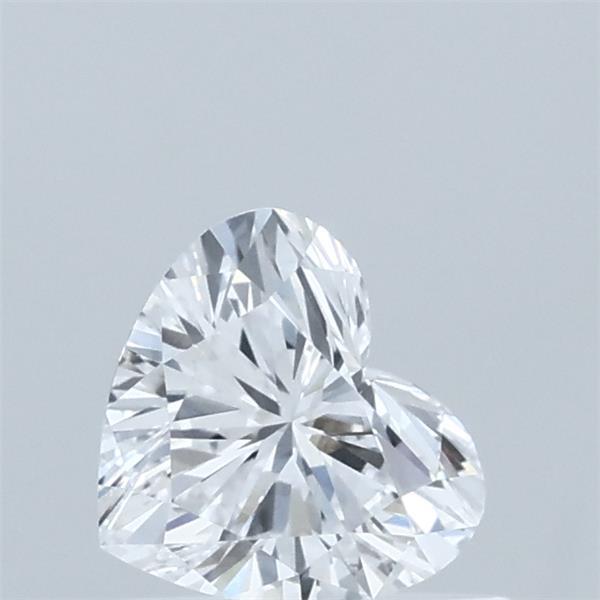 0.56 Carat Heart Lab Grown Diamond, Very Good Polish, D Color, VVS2 Clarity