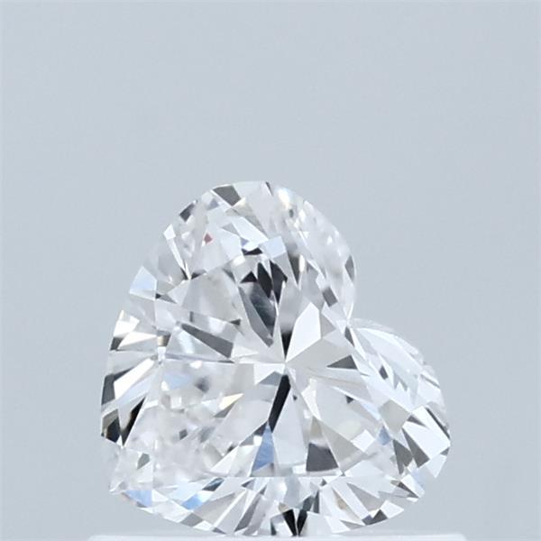 0.56 Carat Heart Lab Grown Diamond, Very Good Polish, E Color, VVS1 Clarity