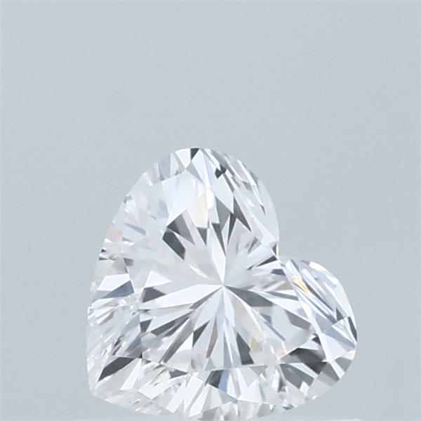 0.56 Carat Heart Lab Grown Diamond, Very Good Polish, F Color, VVS2 Clarity