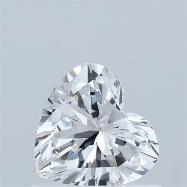 0.57 Carat Heart Lab Grown Diamond, Very Good Polish, D Color, VVS2 Clarity