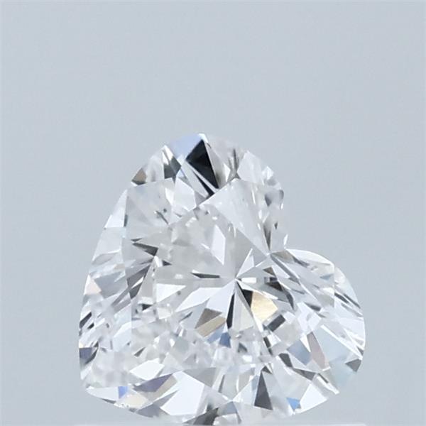 0.59 Carat Heart Lab Grown Diamond, Very Good Polish, E Color, VVS2 Clarity