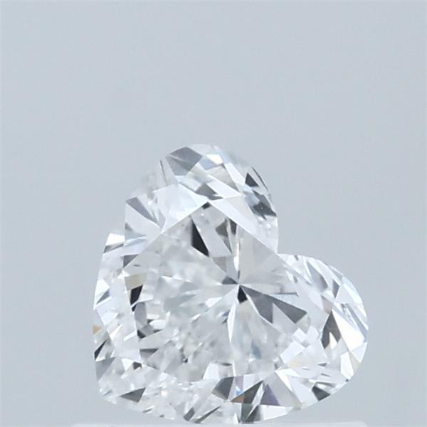 0.61 Carat Heart Lab Grown Diamond, Very Good Polish, D Color, VS1 Clarity