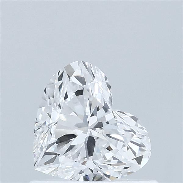 0.61 Carat Heart Lab Grown Diamond, Very Good Polish, D Color, VVS2 Clarity