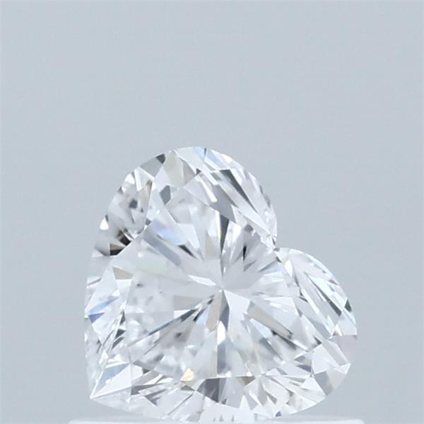 0.62 Carat Heart Lab Grown Diamond, Very Good Polish, D Color, VS1 Clarity
