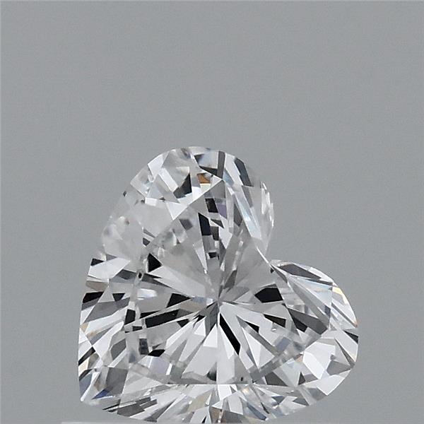 0.63 Carat Heart Lab Grown Diamond, Very Good Polish, D Color, VVS1 Clarity