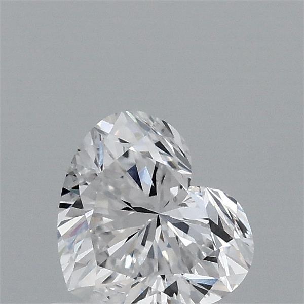 0.66 Carat Heart Lab Grown Diamond, Very Good Polish, D Color, VVS2 Clarity