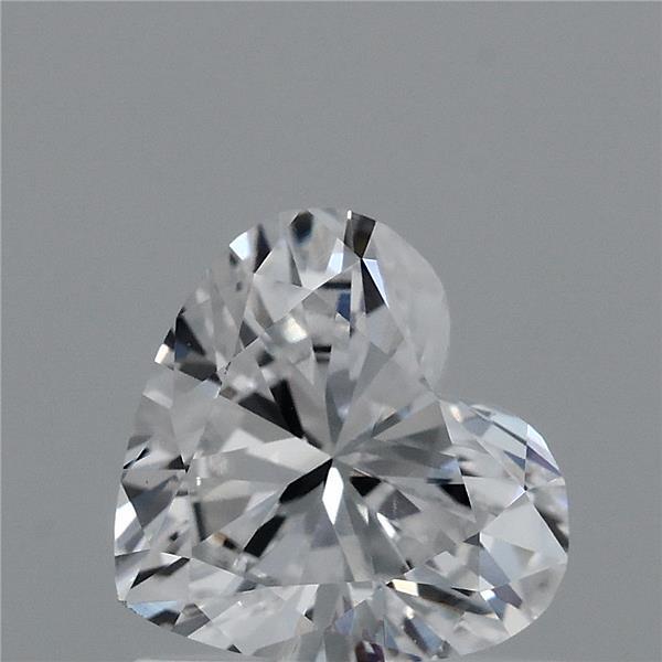 0.74 Carat Heart Lab Grown Diamond, Very Good Polish, D Color, VVS2 Clarity