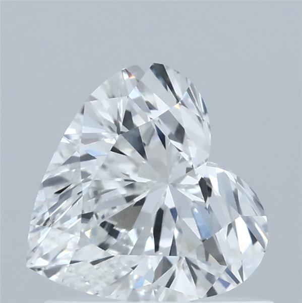 0.80 Carat Heart Lab Grown Diamond, Very Good Polish, E Color, VVS2 Clarity