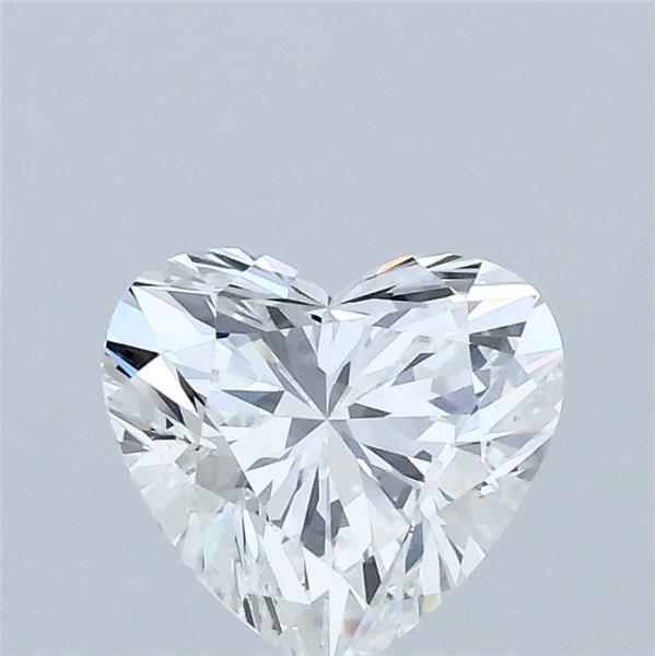 1.03 Carat Heart Lab Grown Diamond, Excellent Polish, E Color, VVS2 Clarity
