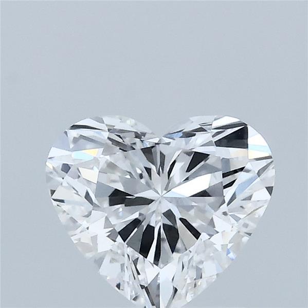 1.05 Carat Heart Lab Grown Diamond, Excellent Polish, D Color, VVS2 Clarity