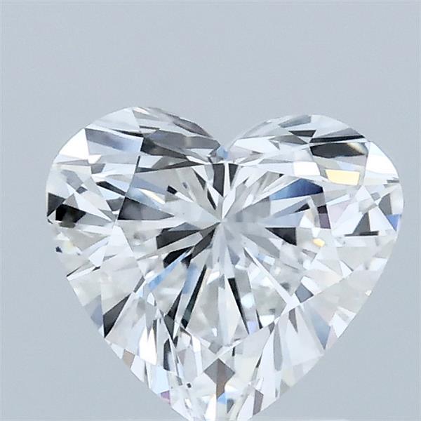 1.06 Carat Heart Lab Grown Diamond, Excellent Polish, D Color, VVS2 Clarity