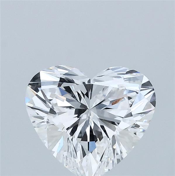 1.07 Carat Heart Lab Grown Diamond, Excellent Polish, D Color, VVS2 Clarity
