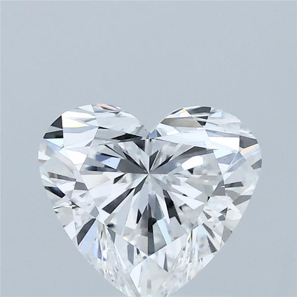 1.08 Carat Heart Lab Grown Diamond, Excellent Polish, D Color, VS1 Clarity