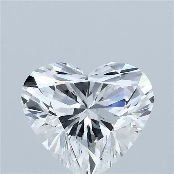 1.08 Carat Heart Lab Grown Diamond, Excellent Polish, E Color, VVS2 Clarity
